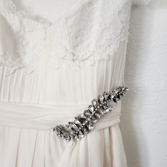 CUSTOM Wedding Gown 2 Whimsical Lace Applicae Flowy - Picture 7 of 16